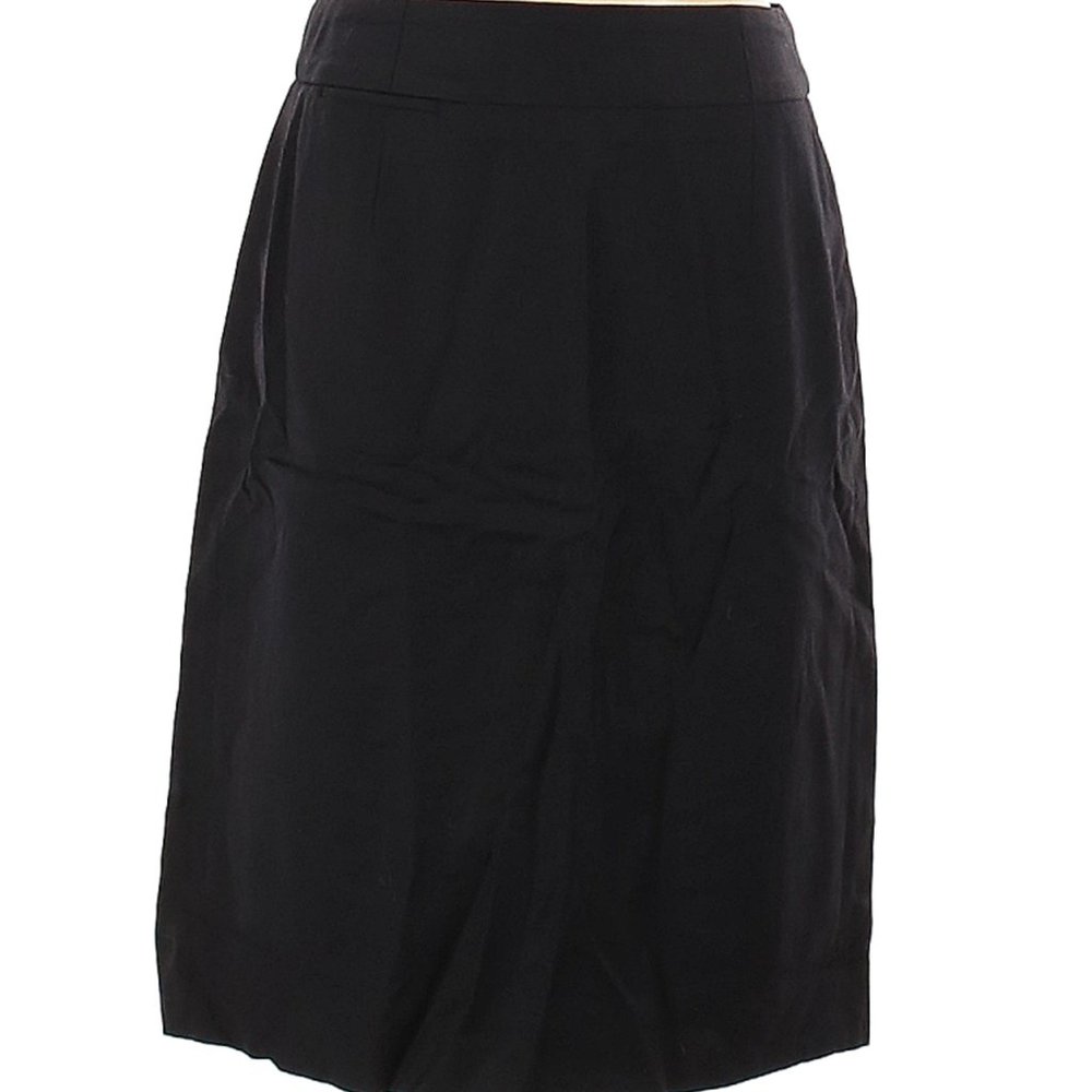 J. Crew 100% Wool Black Pencil Skirt sz 4 EUC
